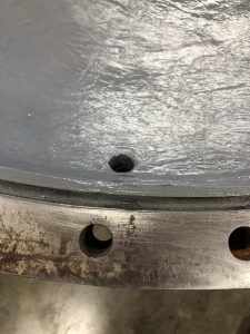 Flange repair with coatings